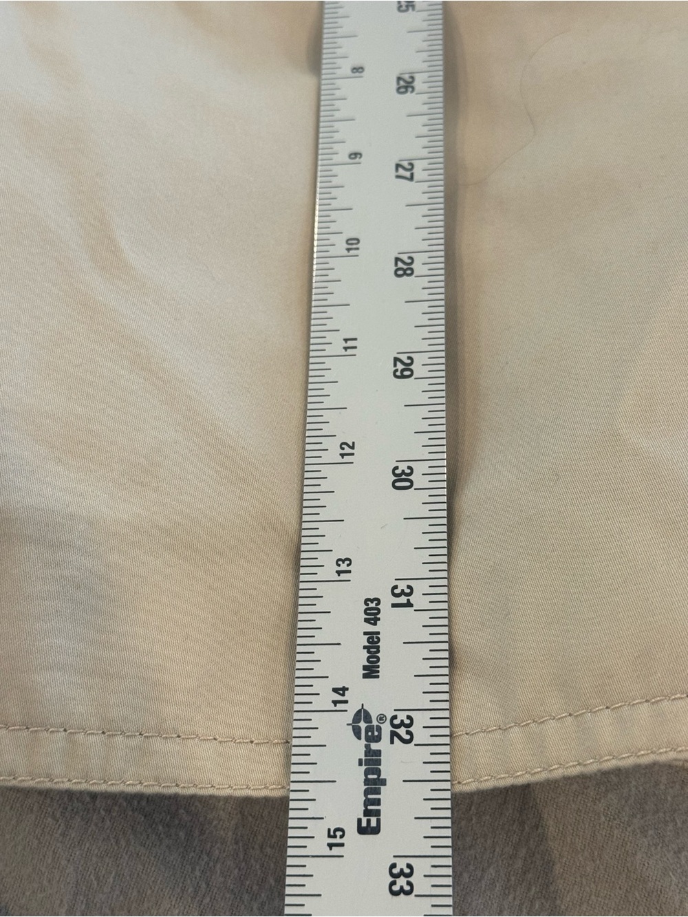 COACH Single Breasted Short Trench Coat Bone L Pink Lining Small Stain See Pic - Picture 10 of 10